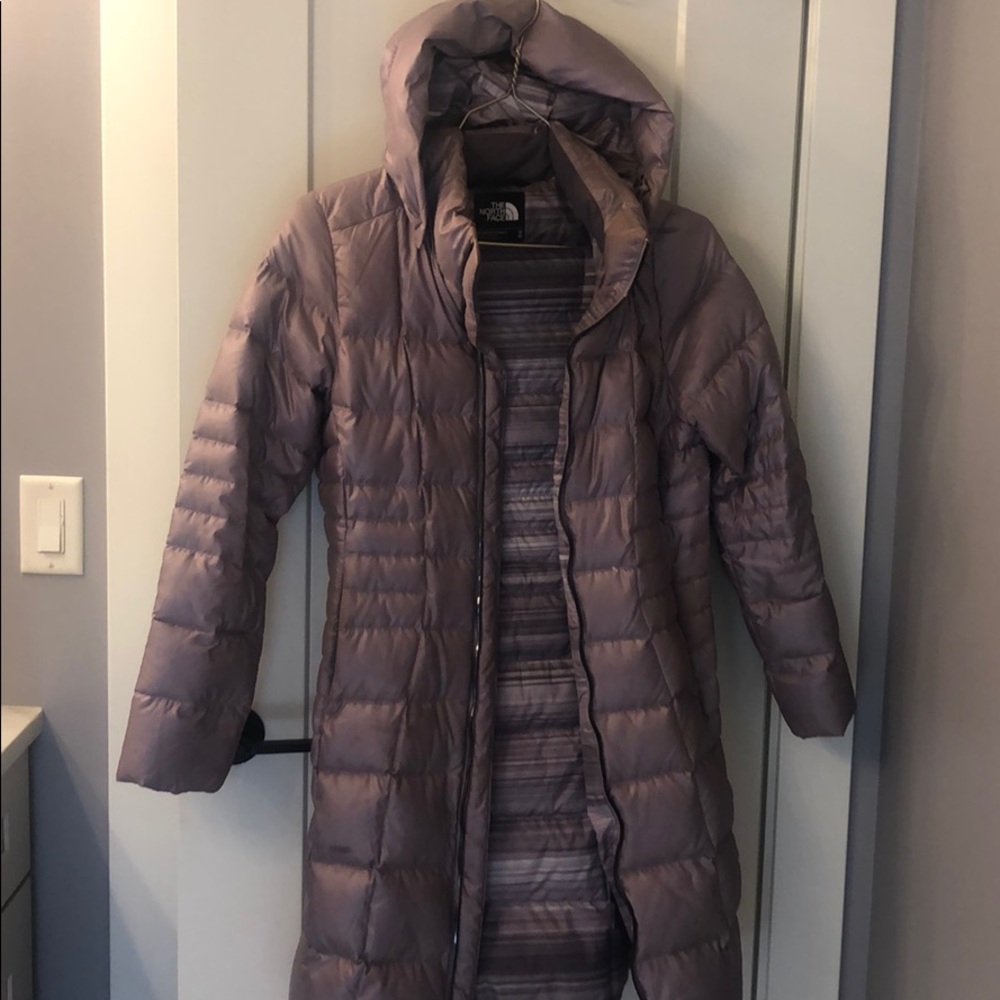 Lavender north face parka